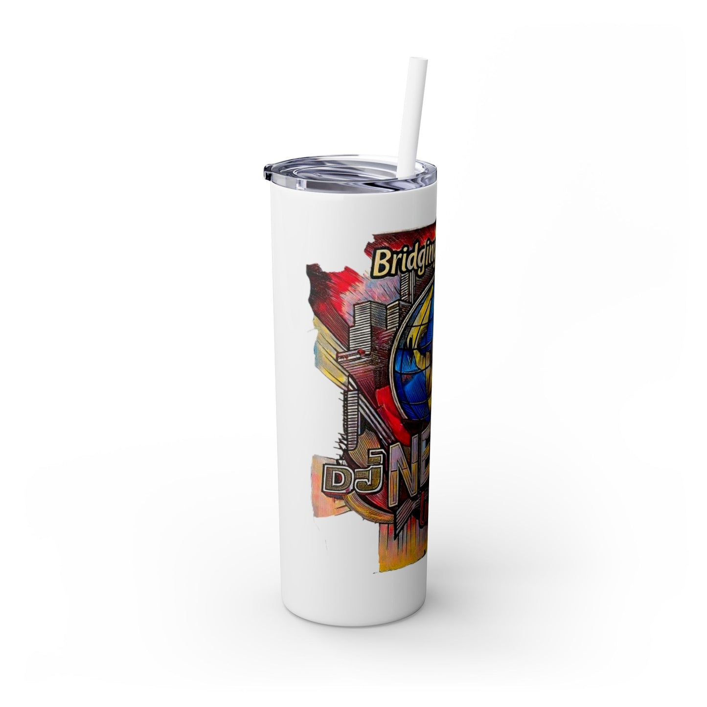 Skinny Tumbler with Straw, 20oz
