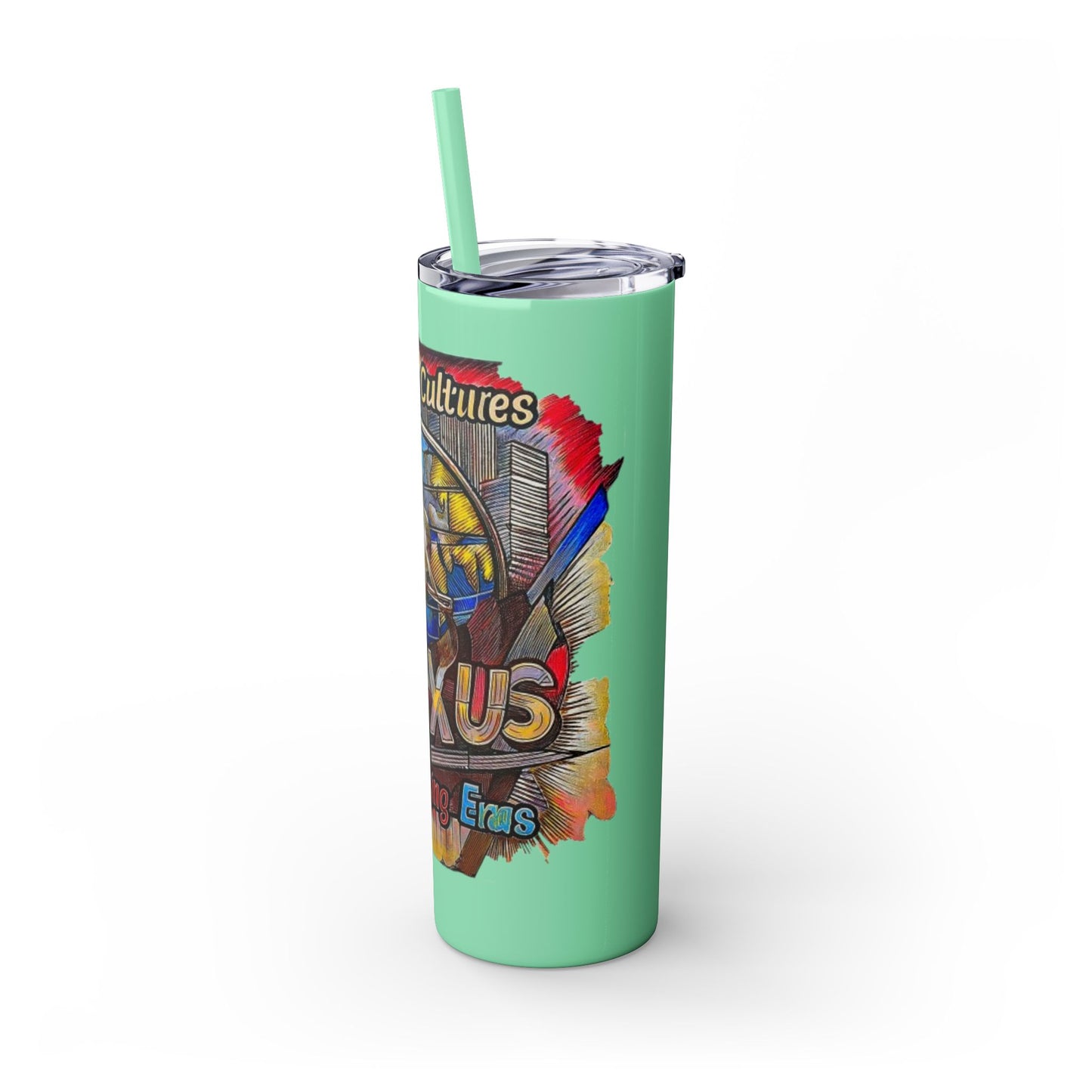 Skinny Tumbler with Straw, 20oz