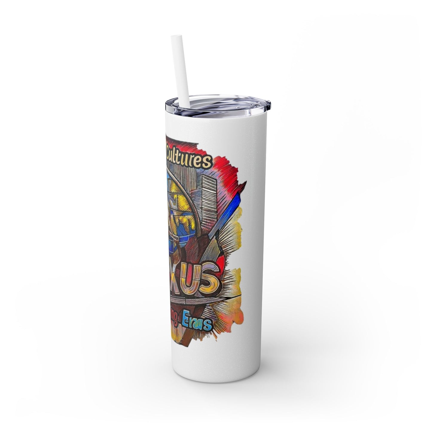 Skinny Tumbler with Straw, 20oz
