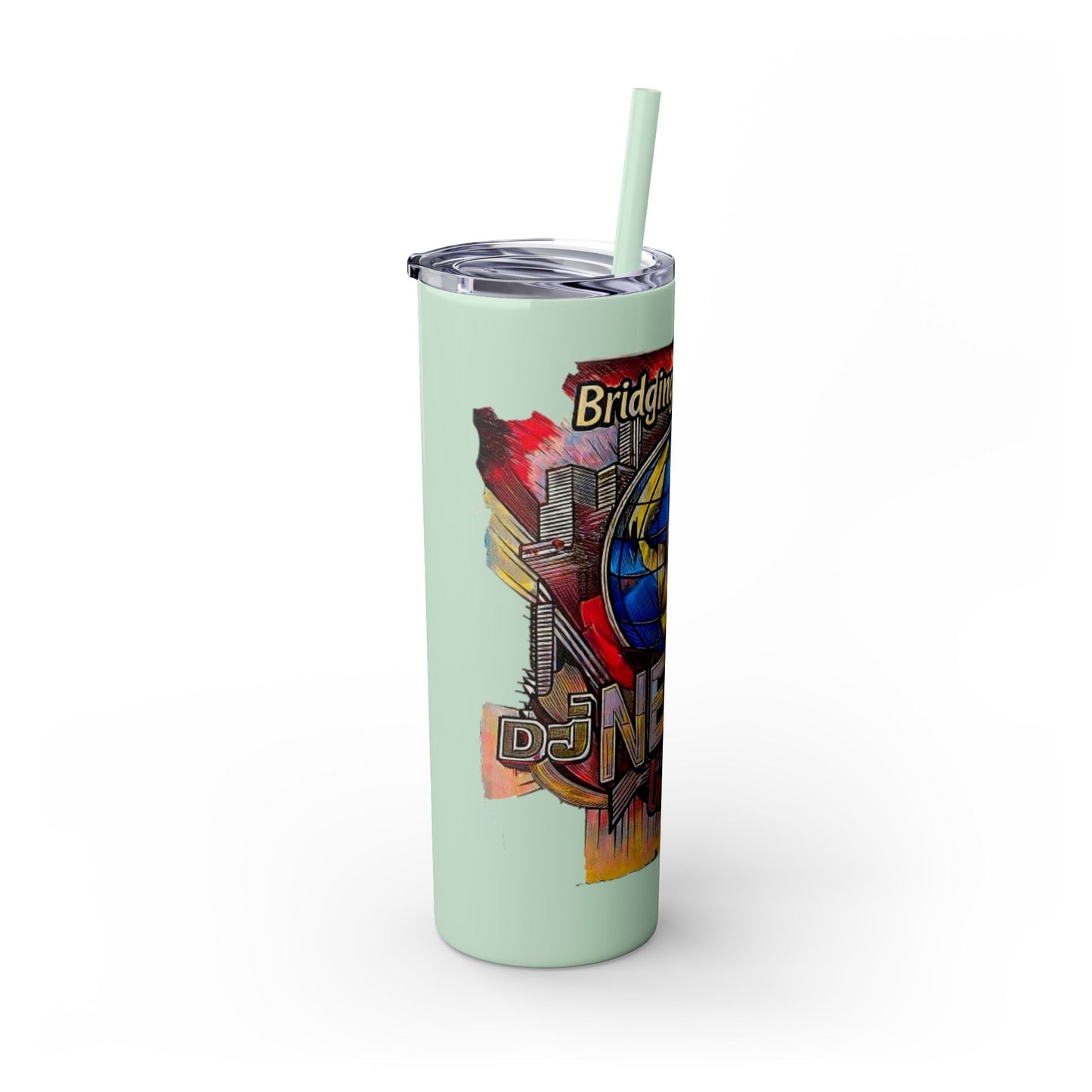 Skinny Tumbler with Straw, 20oz