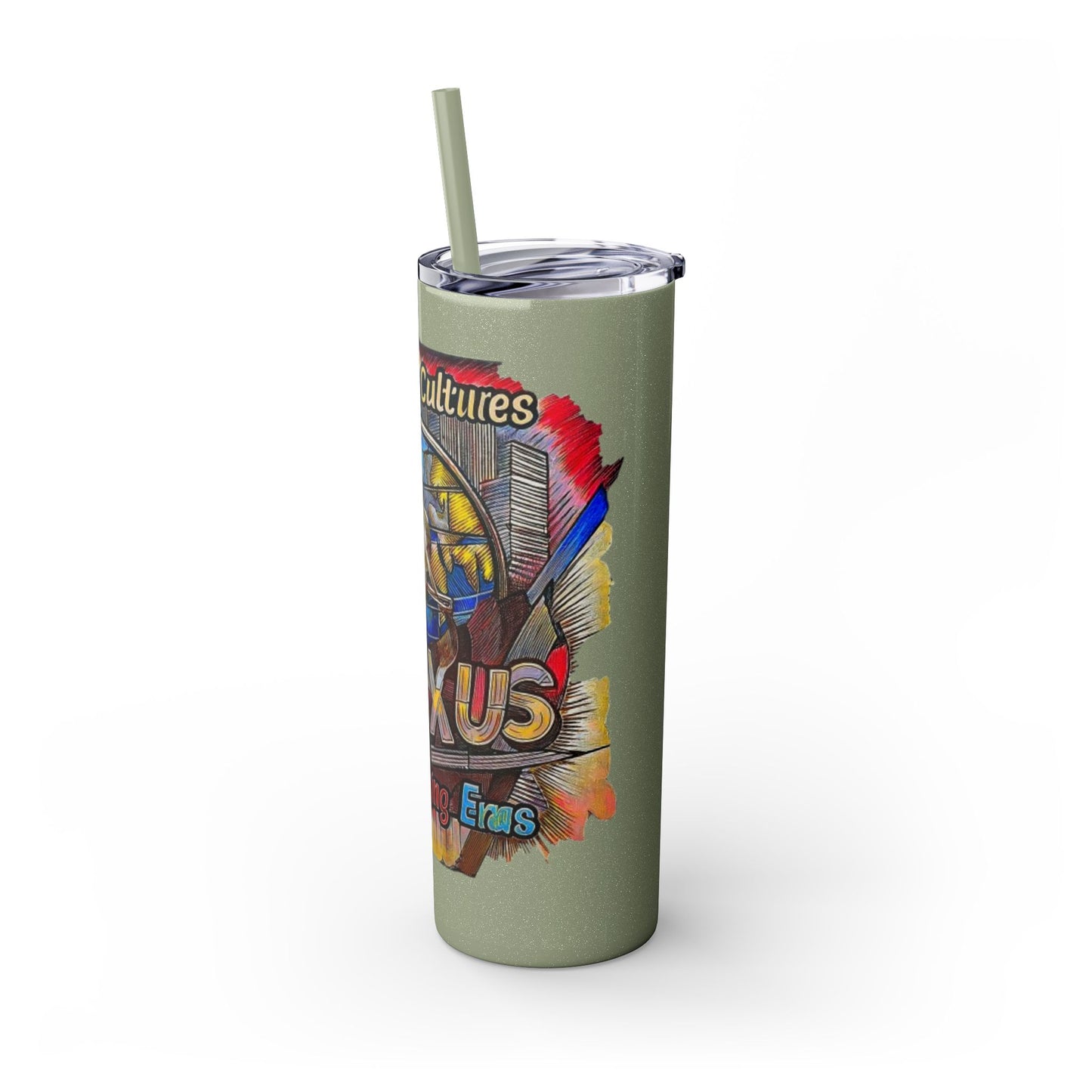 Skinny Tumbler with Straw, 20oz