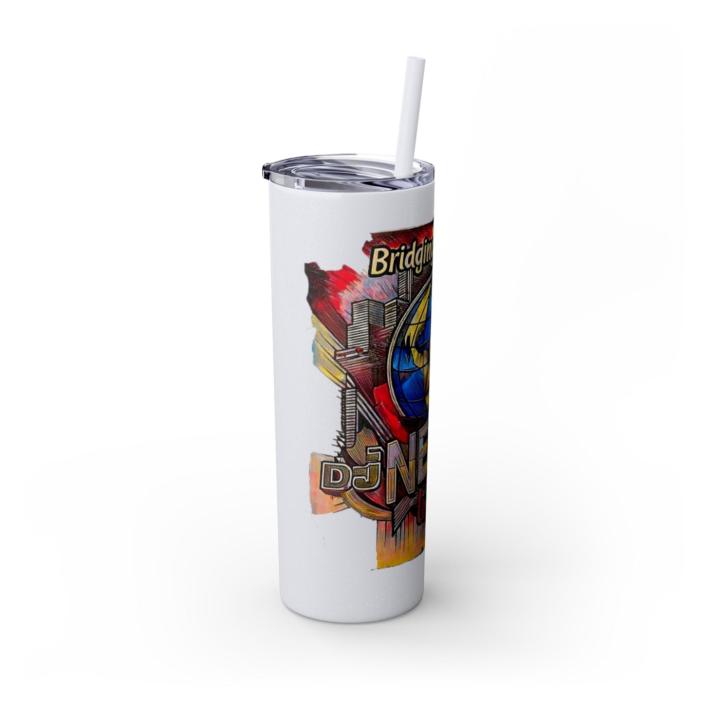 Skinny Tumbler with Straw, 20oz