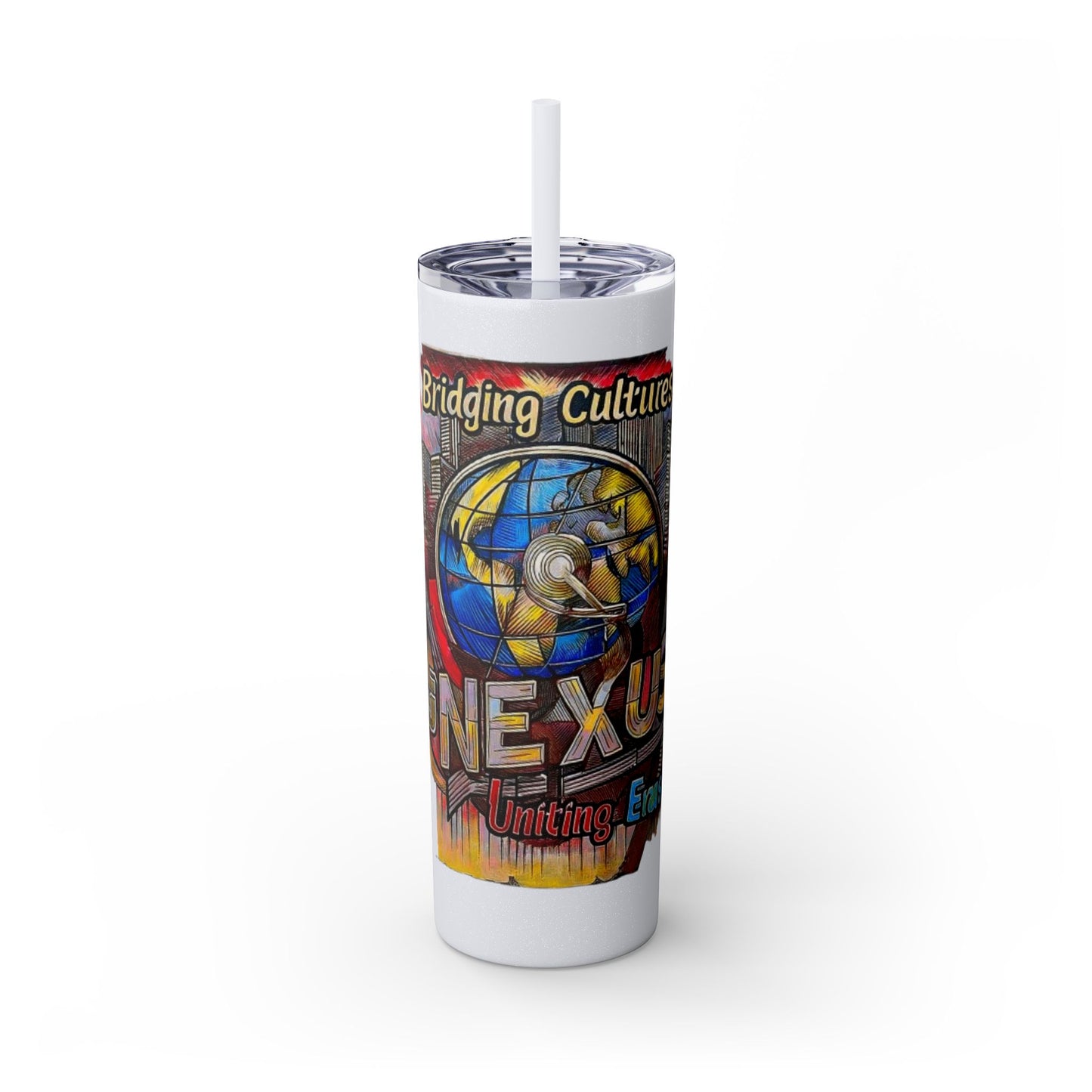 Skinny Tumbler with Straw, 20oz